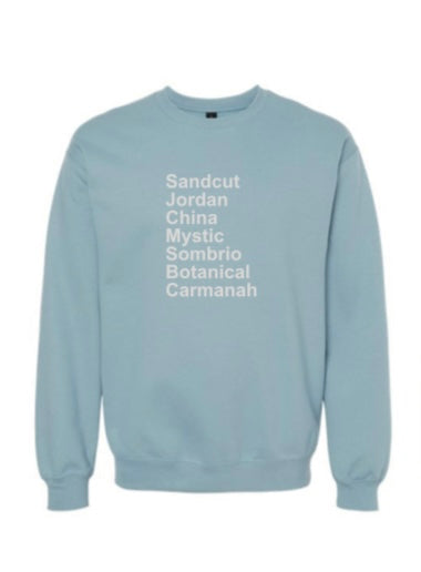 JDF • Crewneck • Sky blue