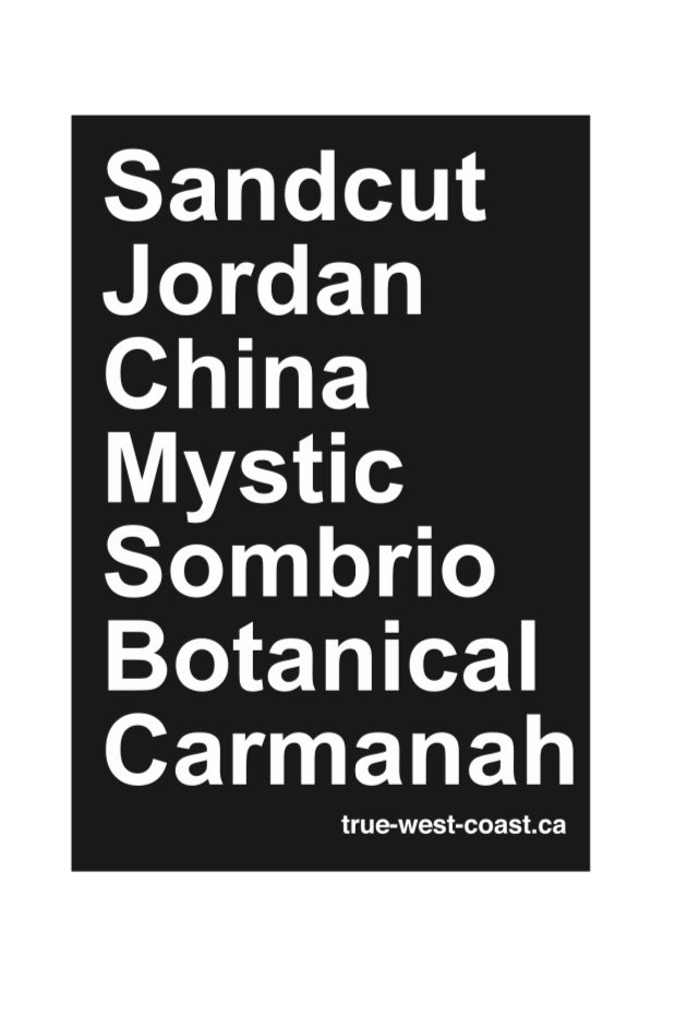 Juan de Fuca Sticker